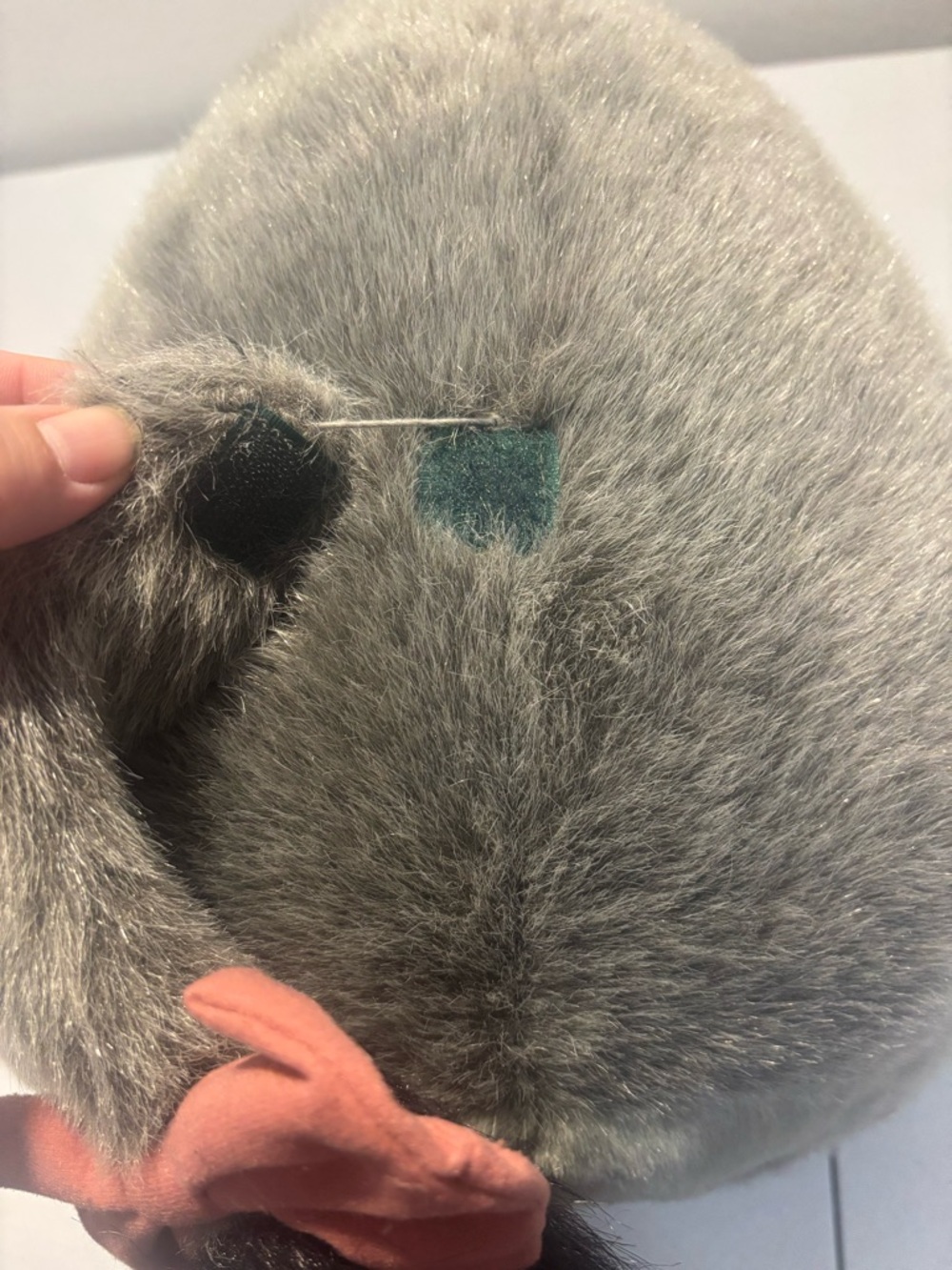 Disney Store Eeyore Plush 18" Winnie the Pooh Grey Detachable Tail - Picture 8 of 10